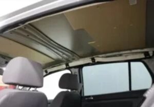 外車(欧州車)の天井は垂れやすい